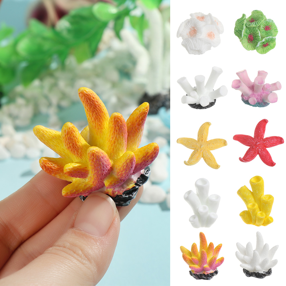 Aquarium Decoration Rock - 樹脂製の人工水族館の装飾,魚,魚,魚,葉,岩,水族館の装飾,手作りの装飾品のシミュレーション