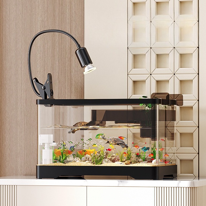 Aquarium Xxl - アクリル製水槽 超透明 生態系水槽 透明プラスチック製 卓上 リビングルーム