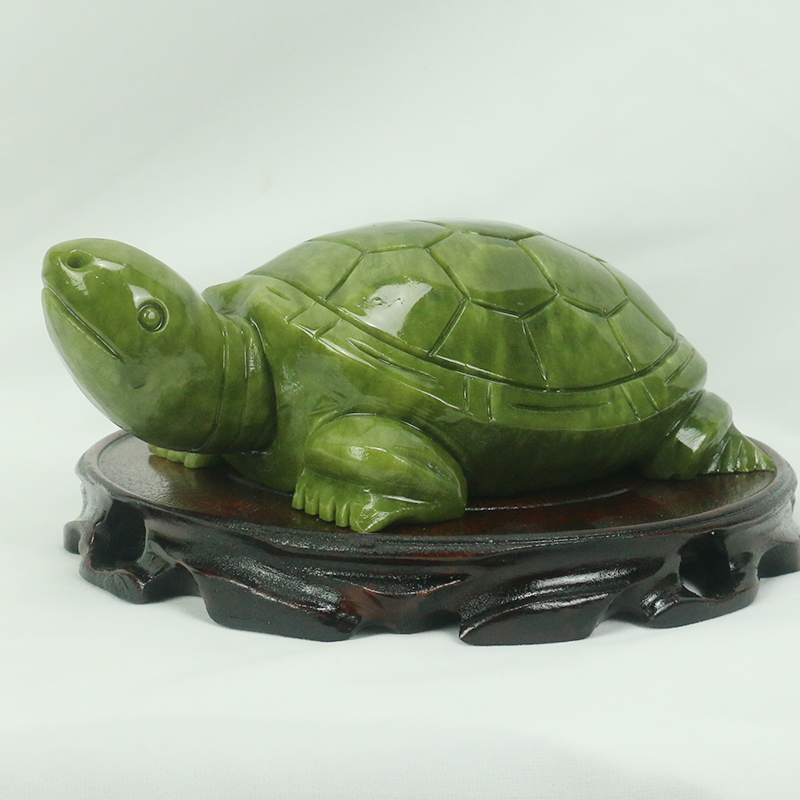 天然翡翠/亀の彫刻/家の装飾/風水装飾品/水槽玄関風水良いオ - Aquarium Fish Names のレビューと価格