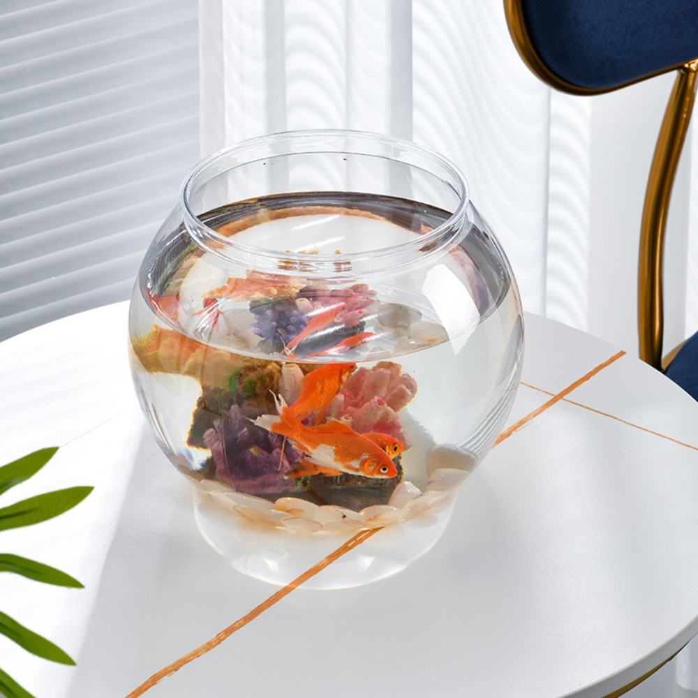 ホームデコレーション クリア透明丸型水槽 プラスチック製小型 - Aquarium Fish Names のレビューと価格