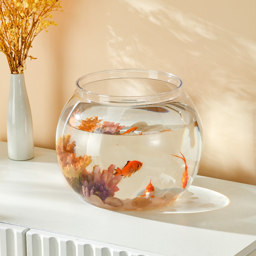 ホームデコレーション クリア透明丸型水槽 プラスチック製小型 - Aquarium Fish Names のレビューと価格