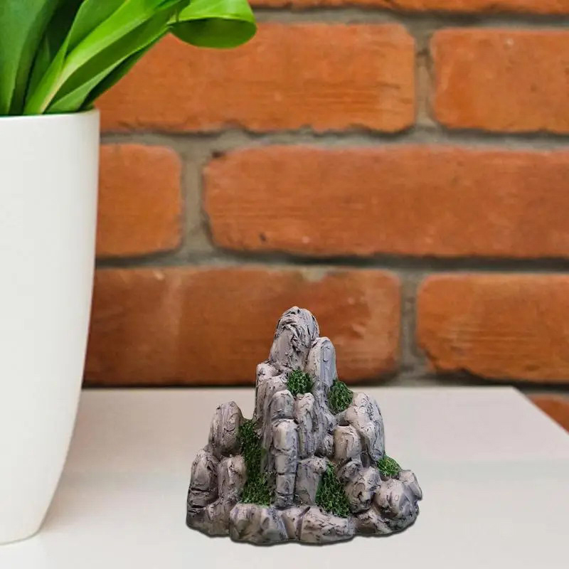 ミニ山の偽のミニチュア石,人工の丘のおもちゃ,盆栽の装飾品, - Aquarium Decoration Rock のレビューと価格