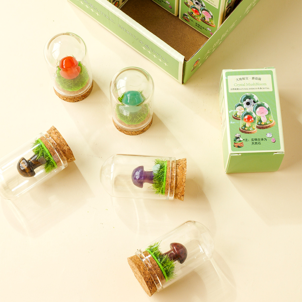 1PC 天然クリスタルアメジストローズクォーツキノコミネラル - Aquarium Decoration Rock のレビューと価格