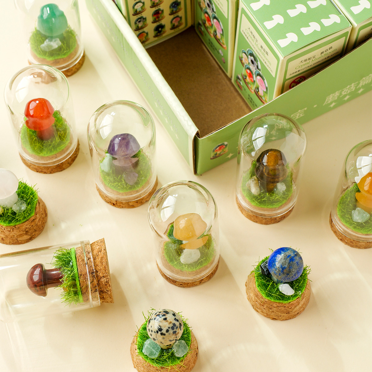 1PC 天然クリスタルアメジストローズクォーツキノコミネラル - Aquarium Decoration Rock のレビューと価格