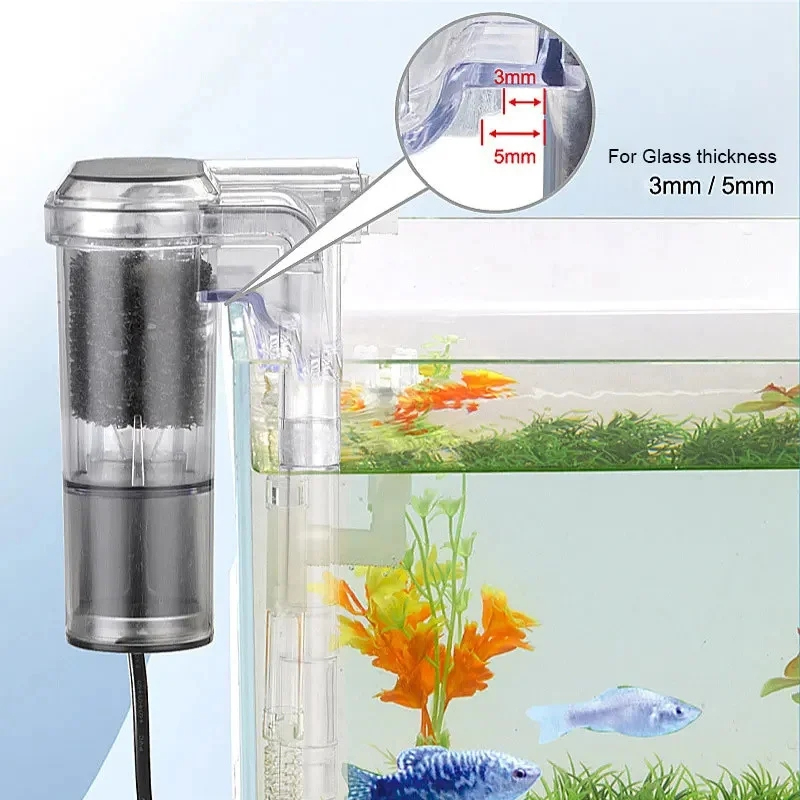 水槽用壁掛けフィルター USB プラグ ミニ水族館フィルター - Aquarium Xxl のレビューと価格