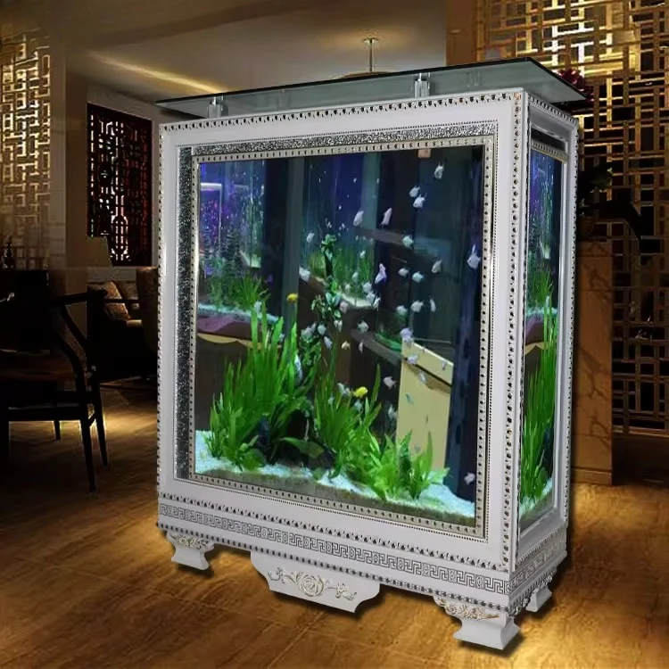 床から天井までのバースクリーンガラス水槽 大型底面フィルター - Aquarium Xxl のレビューと価格