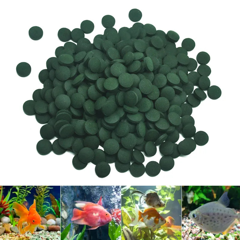 50-300 個高純度スピルリナ錠剤螺旋状海藻濃縮お気に入り - Fish Food Flake のレビューと価格