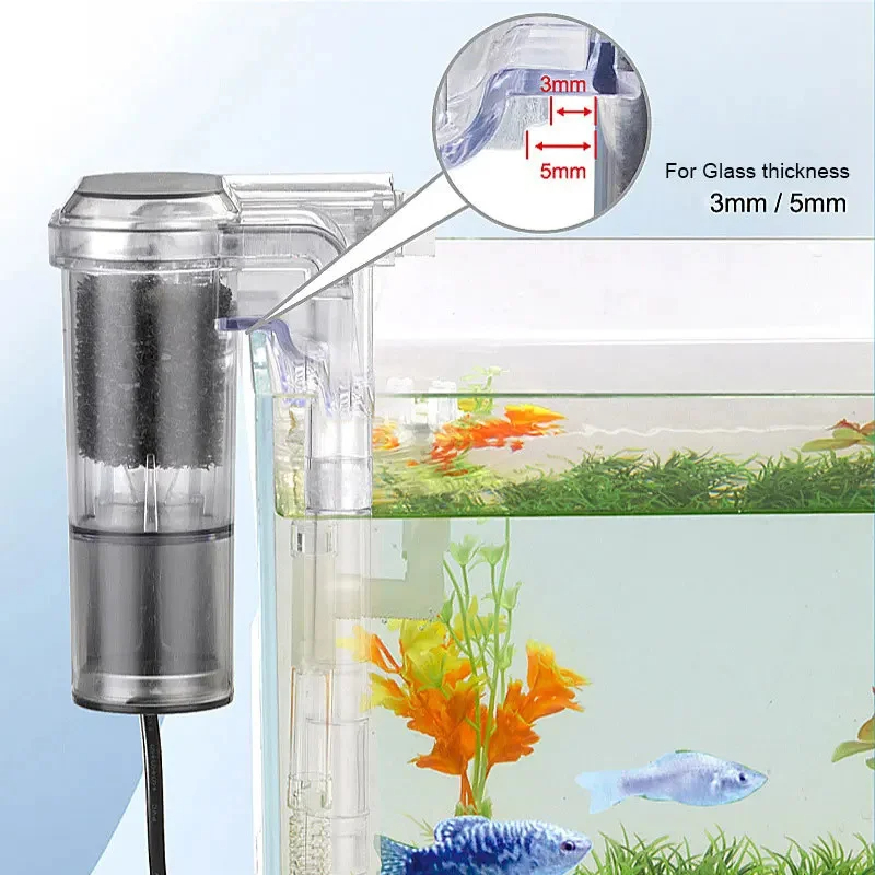 新しい水槽用吊り下げフィルター、ミニフィルター、USB、2. - Aquarium Xxl のレビューと価格