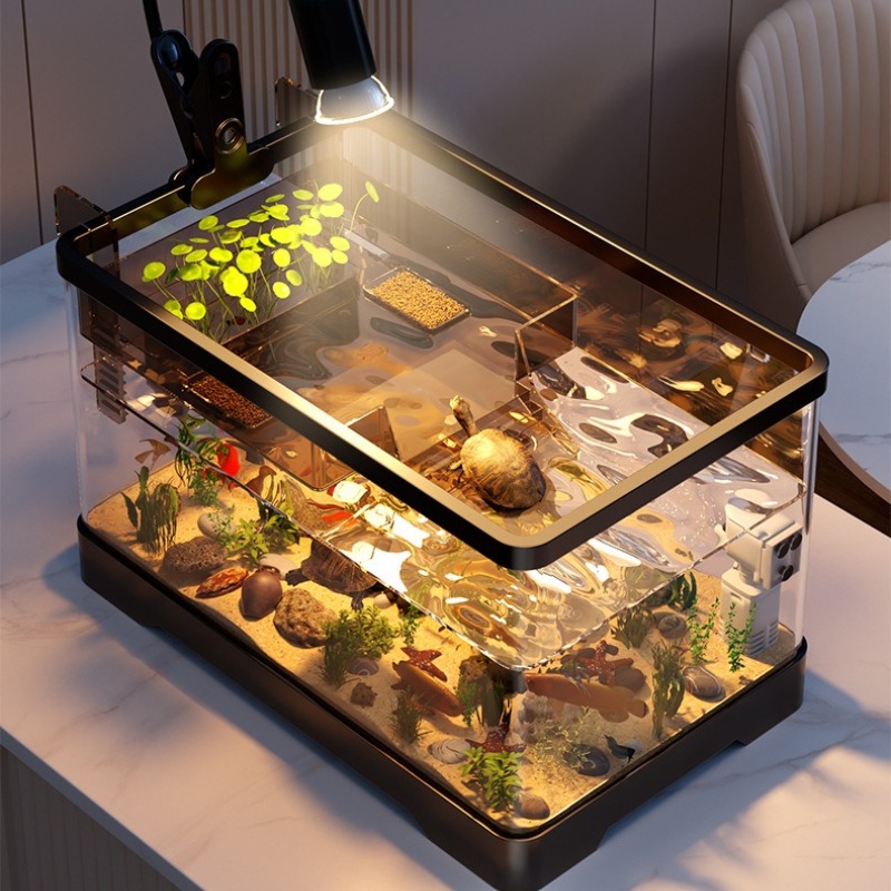 アクリル製水槽 超透明 生態系水槽 透明プラスチック製 卓上 - Aquarium Xxl のレビューと価格