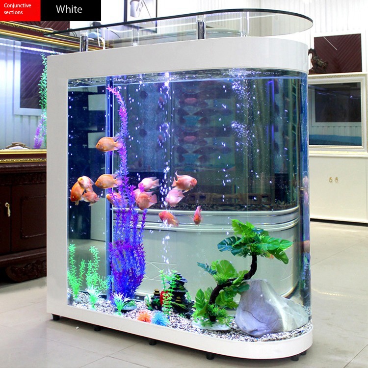大型スクリーン搭載のモダンで豪華なエコフレンドリーなリビング - Aquarium Xxl のレビューと価格