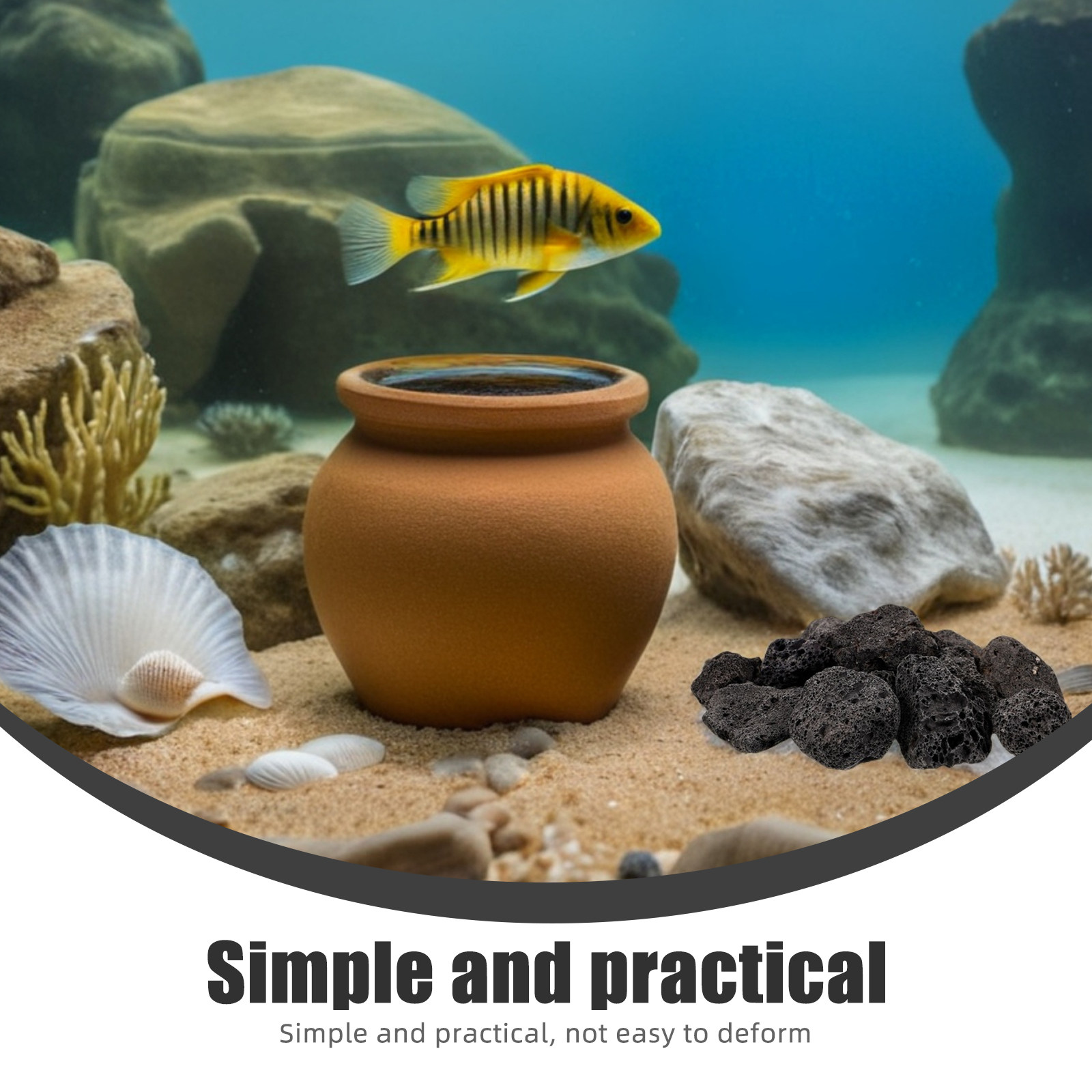 1 パック天然火山石溶岩石小型水槽装飾鉢植え植物プランターロ - Aquarium Decoration Rock のレビューと価格