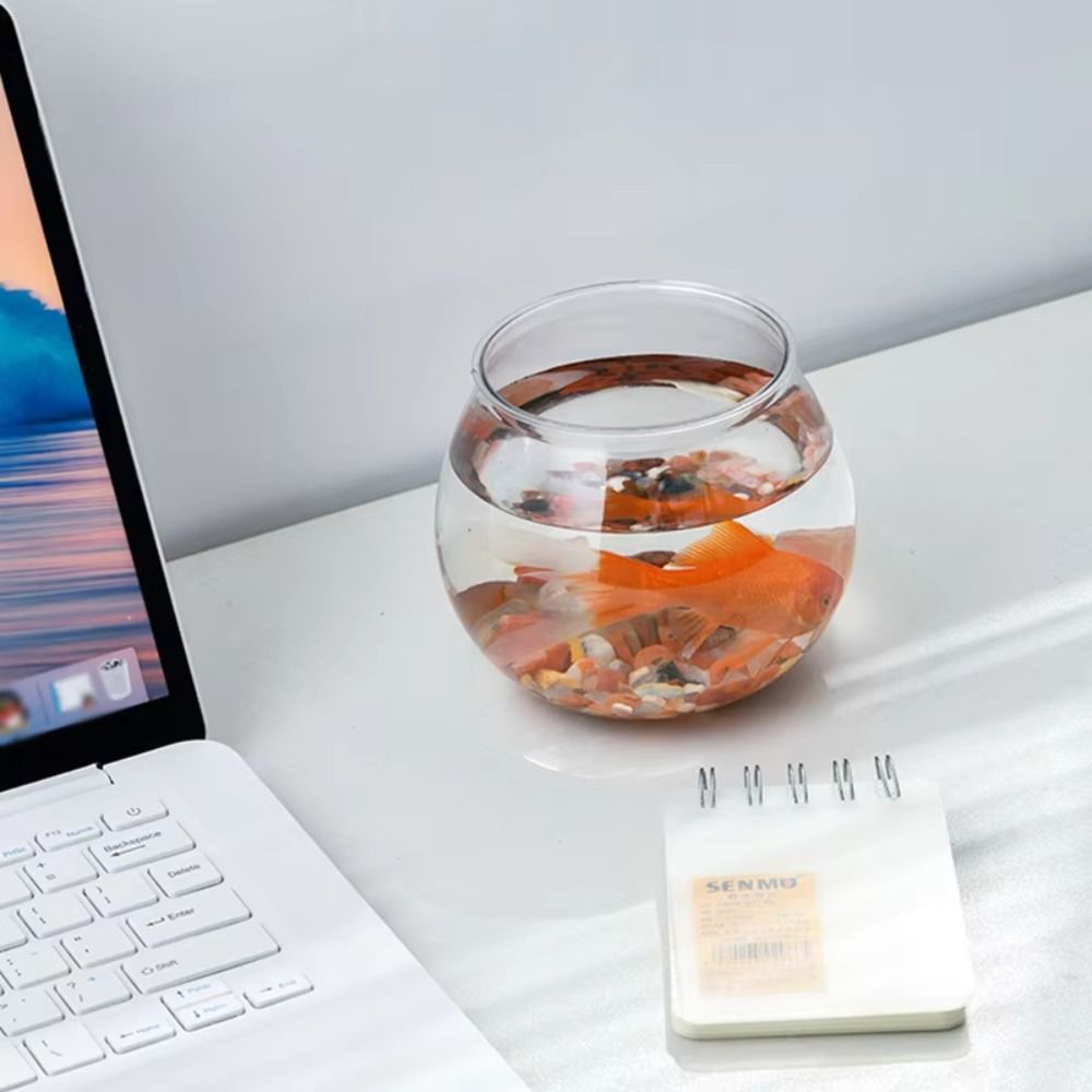 新しい透明な水槽、丸型、割れない、プラスチック製、軽量、小型 - Aquarium Fish Names のレビューと価格
