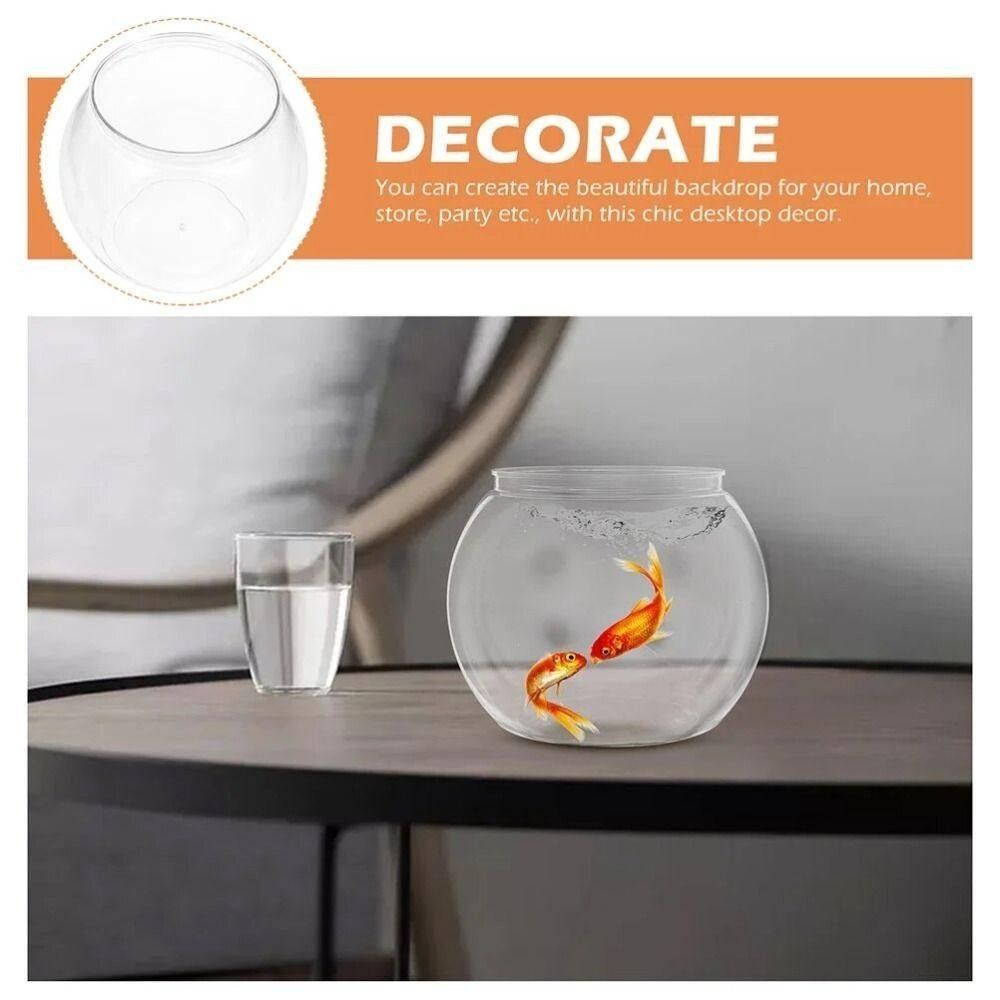 新しい透明な水槽、丸型、割れない、プラスチック製、軽量、小型 - Aquarium Fish Names のレビューと価格